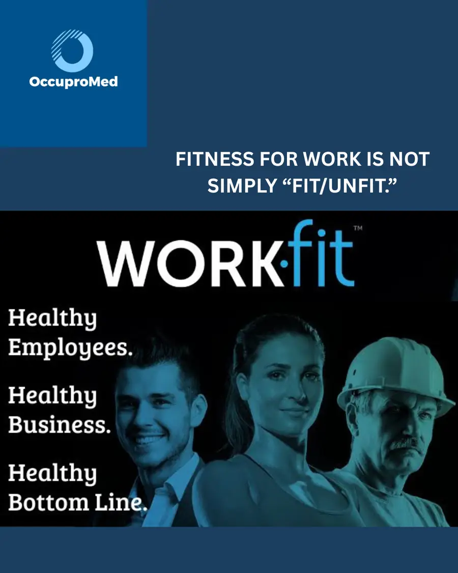 WorkFit campaign material: fitness for work is not simply fit or unfit